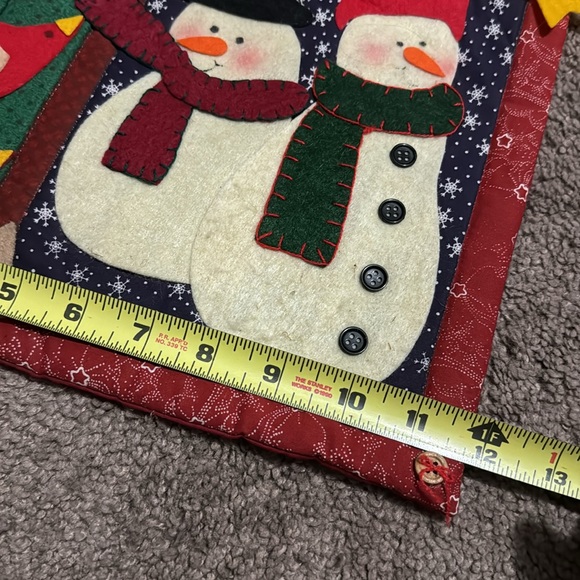 Snowman Hanging Decor-Felt and Cloth-EUC - Picture 7 of 9